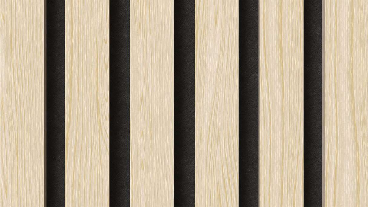 planeo acoustic panels - oak white 2480 x 600 x 21.5 mm | fire-retardant