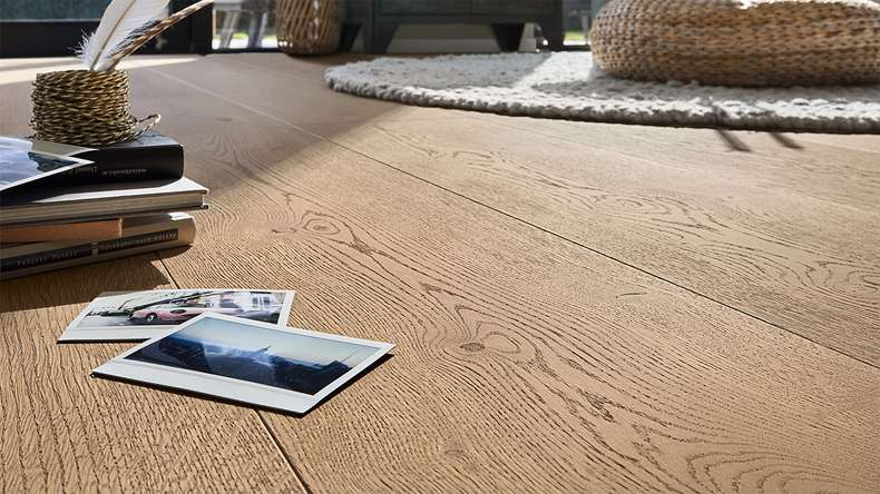 MEISTER Lindura wood flooring HD 400 - 20225 Oak authentic clay brown ultra matt lacquered 2200 x 270 x 11 mm (500214-2200270-20225)