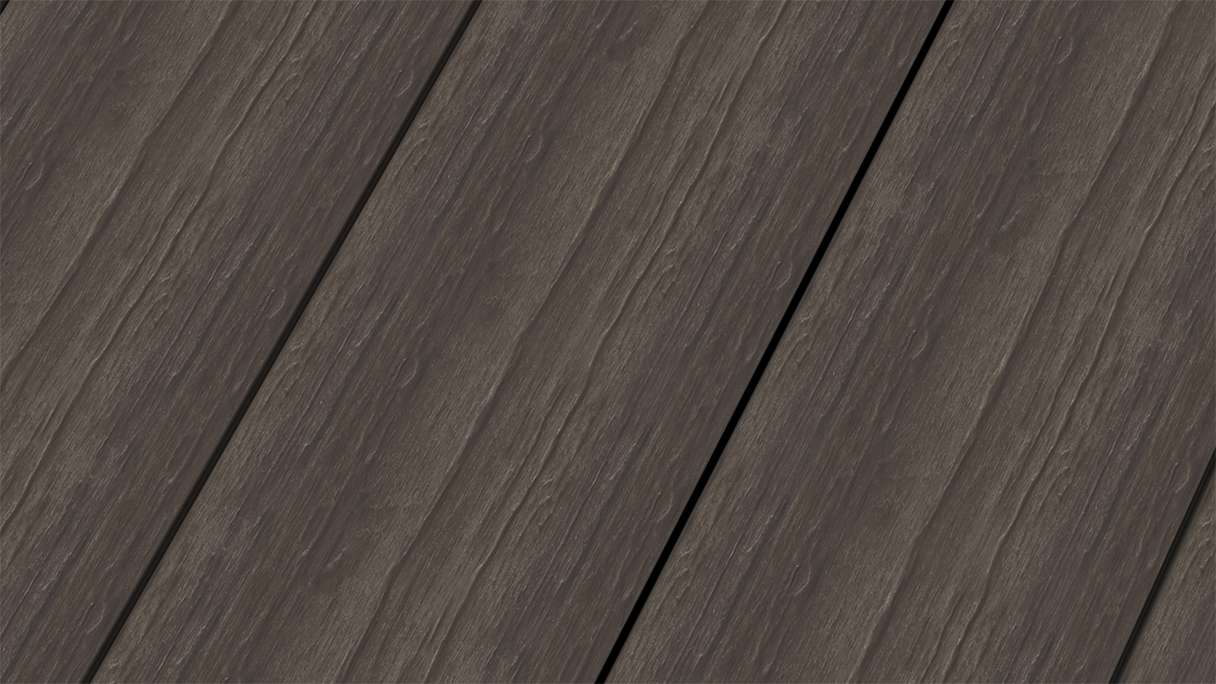 planeo MAXLine Antique - WPC CoEx coated XL decking solid - dark brown 3m rustic textured/smooth brushed