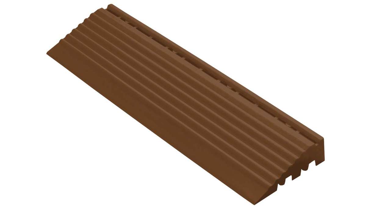 planeo side panel for 30 x 30 cm click tiles – brown with pin