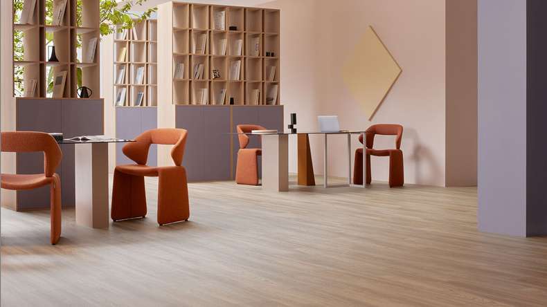 planeo self-adhesive vinyl – SilentIQ Wood 2-in-1 Commercial Bellorio | Integrated impact sound insulation (F-DW-SIQ-8080)
