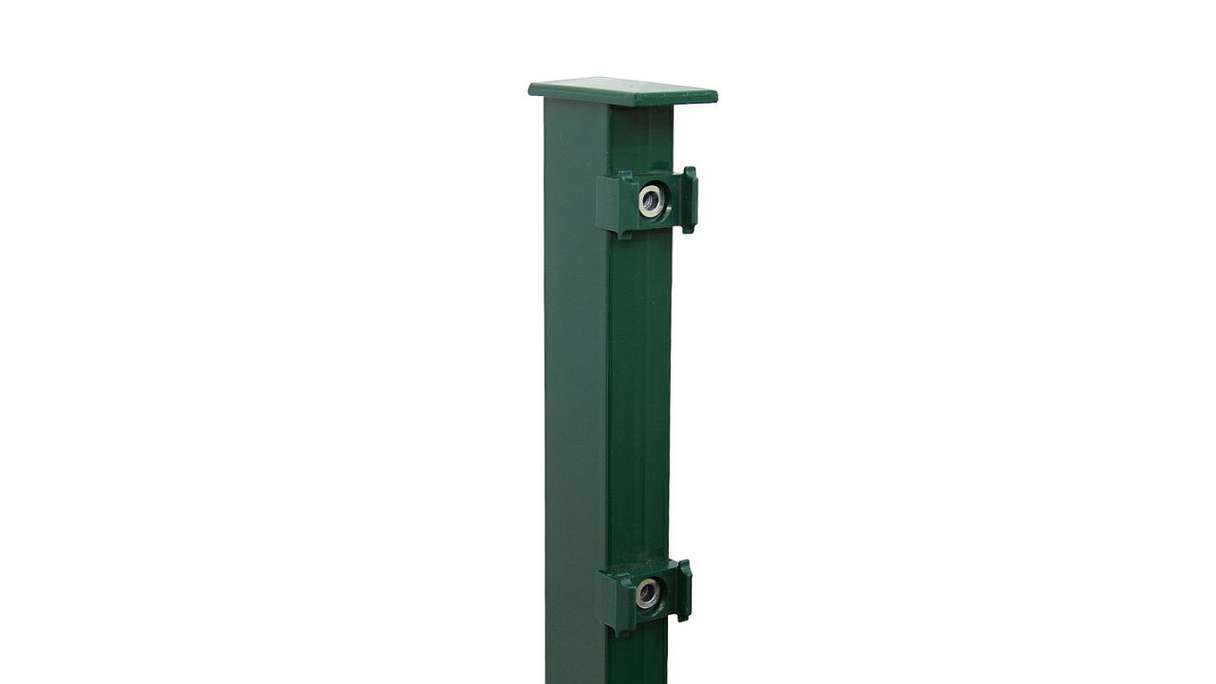 Fence post type FB moss green for double bar fence