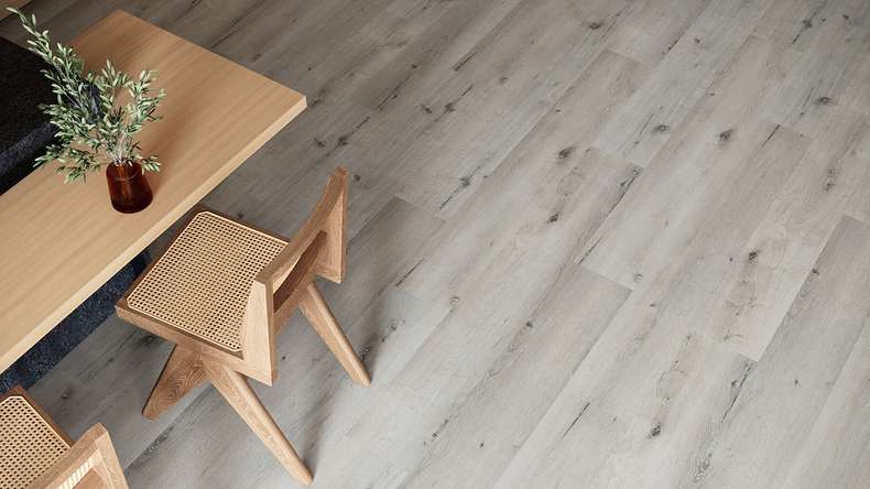 planeo WPC click vinyl - PUREtec MAX 70 EIR Light Grey Oak | Impact sound insulation integrated (RP-A50-5)