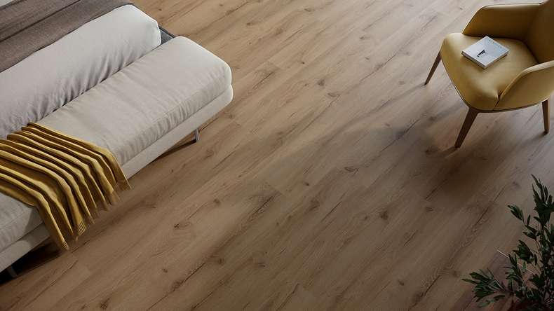 planeo Rigid Click Vinyl - HOMEtec Basic 30 IXPE Earth Oak | Impact sound insulation integrated (RP-E30-4)
