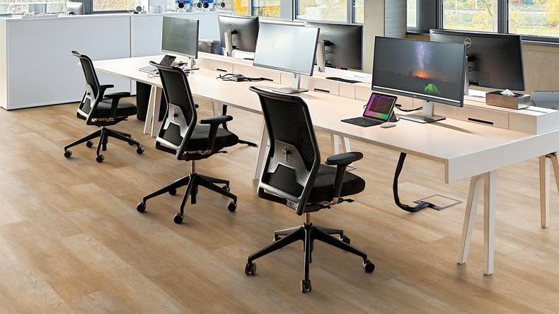 planeo Rigid click vinyl - FlexCore 55 Honey Rustic Oak | Impact sound insulation integrated (plfc-5001FS55)