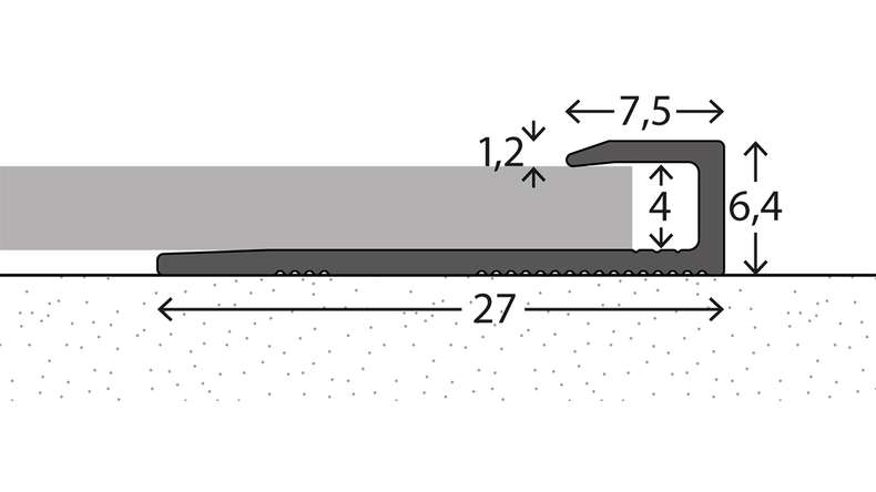 planeo end profile 212 - 270 cm
