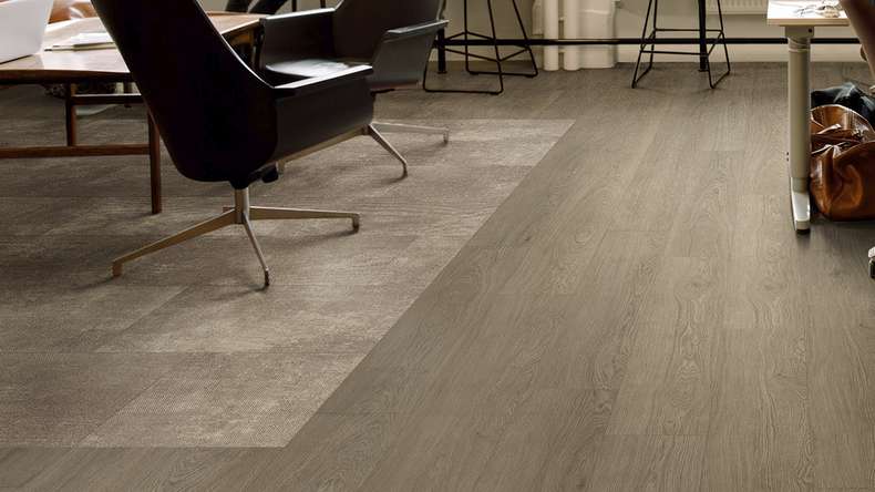 Gerflor adhesive vinyl - Creation 55 Lounge Oak Chestnut | Synchronised embossing
