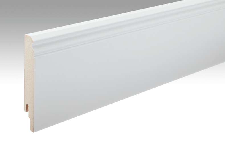 MEISTER Skirtings White paintable DF 2222 - 2380 x 120 x 18 mm (200003-2380-02222)