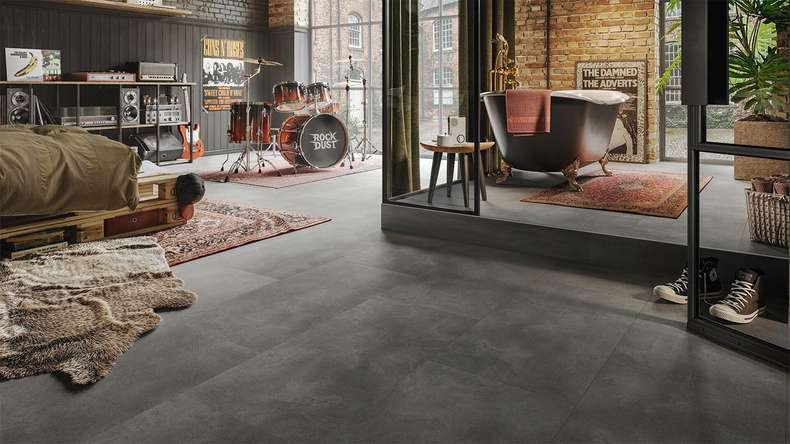 MEISTER design flooring Rigid Vinyl RB 500 S - 20208 Stoner rock | Impact sound insulation integrated (400049-0914457-20208)