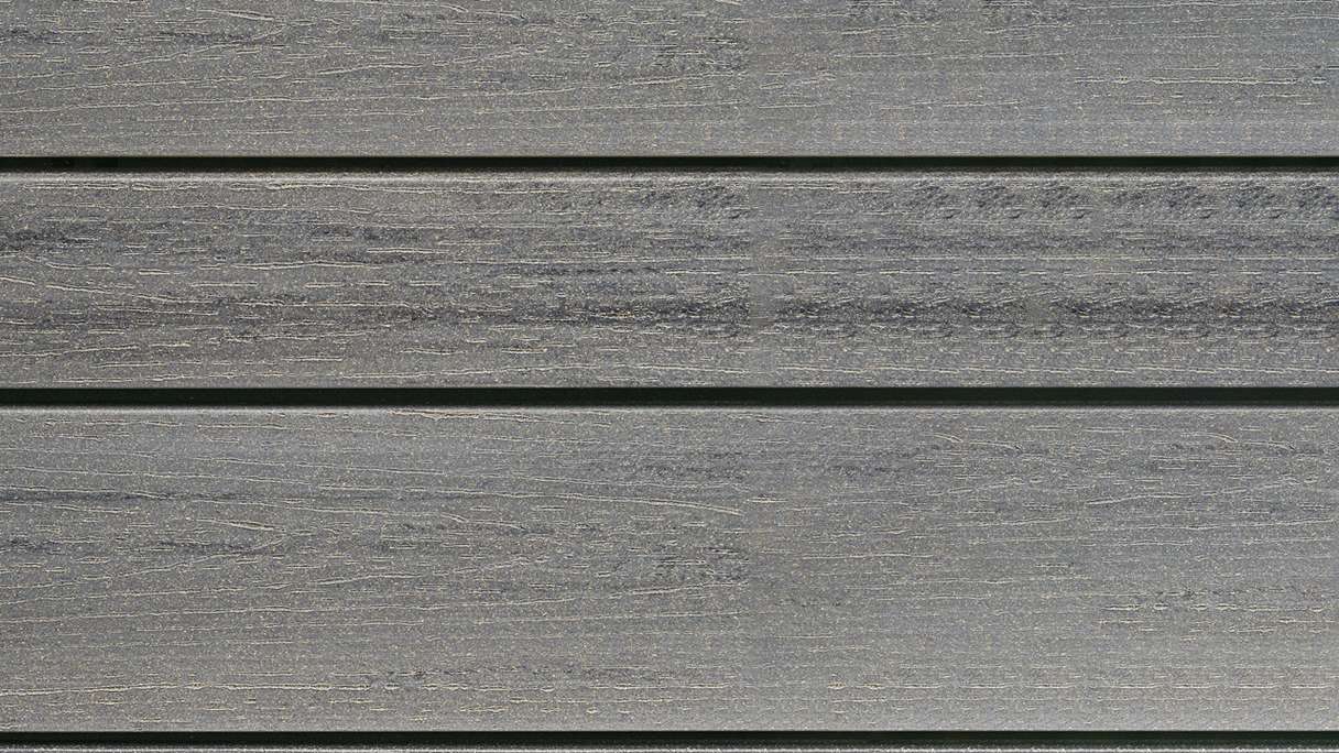 planeo Fassado - WPC rhombus strip facade cladding graphite grey
