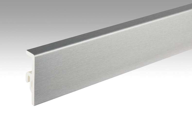 MEISTER Skirtings Stainless steel DF 063 - 2380 x 60 x 16 mm (200014-2380-00063)