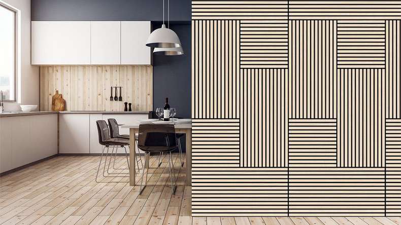 planeo acoustic panel - MixWall Timber Solid Althea Oak 52 x 52 cm | real wood veneer MDF (PLMW-10311C)
