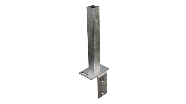planeo Gardence Guard - GJ 43 L-stone bracket 15.6 x 12 x 39.6 cm for dowelling with integrated mounting adapter and countersunk screws M8 x 35 mm