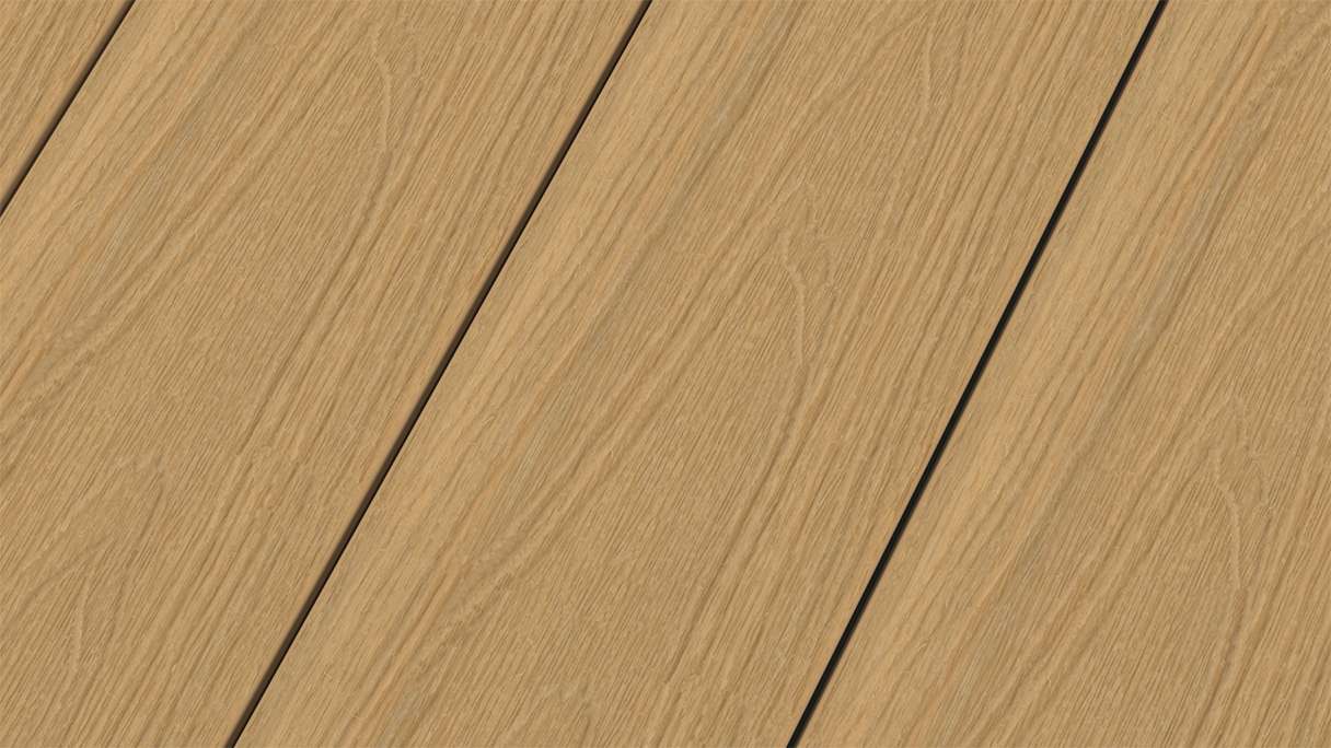 planeo MAXLine Nature - WPC CoEx coated XL decking board hollow chamber - sand 3m textured/smooth brushed
