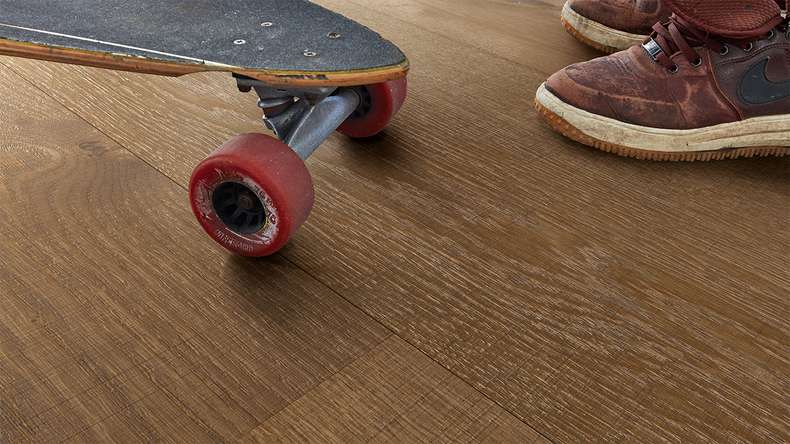 MEISTER Lindura wood flooring HD 400 - 08903 Oak authentic olive grey vintage texture, natural oiled 2200 x 270 x 11 mm (500213-2200270-08903)