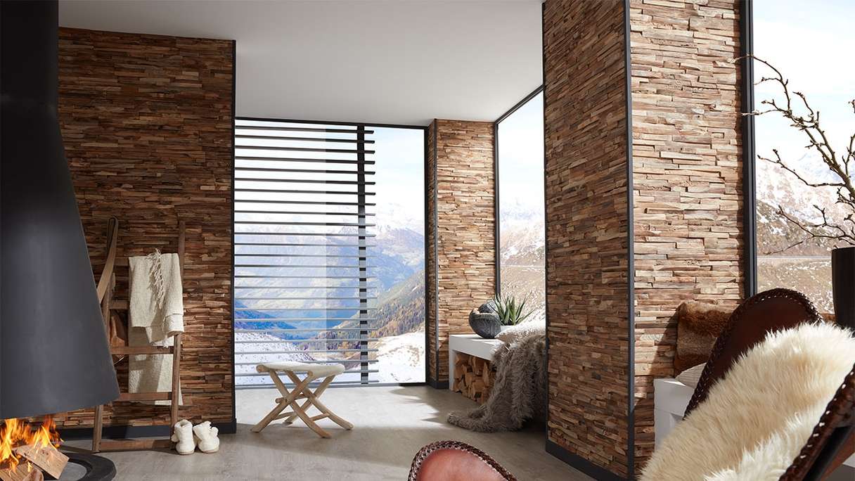 Skaben WoodWall – Teakwood Chic Nature