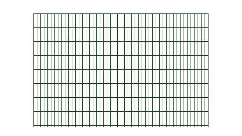 Double-rod fence light 6/5/6 - width 2510 mm RAL 6005 Moss green