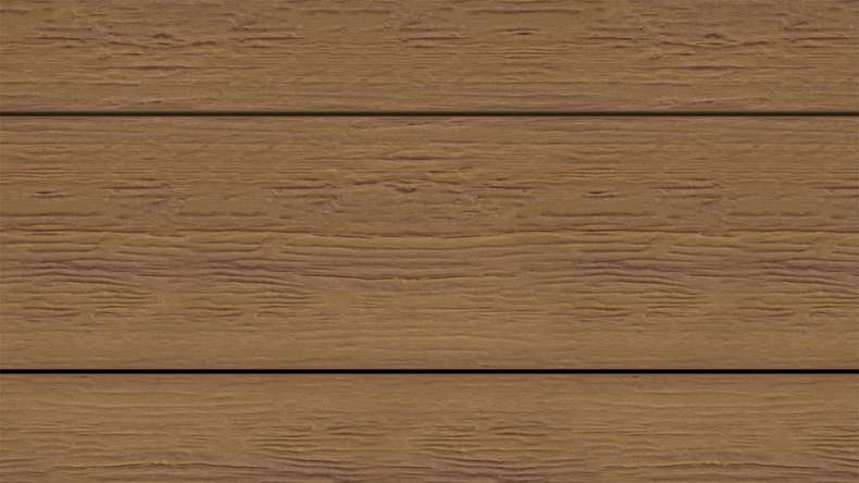 planeo ANTIKWoodline – WPC CoEx-coated decking board, lightweight composite profile – Burma Teak 3m – rustic/smooth brushed