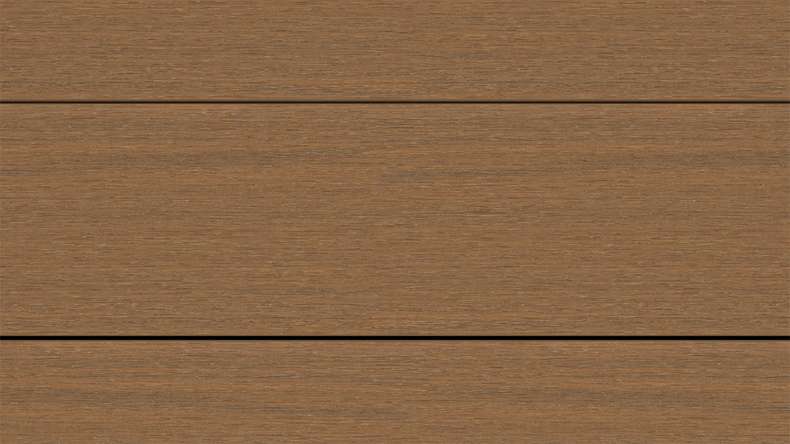 planeo ANTIKWoodline – WPC CoEx-coated solid decking board – Burmese teak, 3m – rustic/smooth brushed