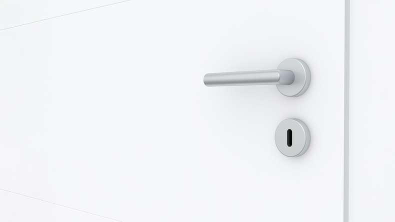 planeo design interior door PUREA Vivo 5 white lacquer 9003 design edge | lacquered - 1985 x 610|735|860|985 mm