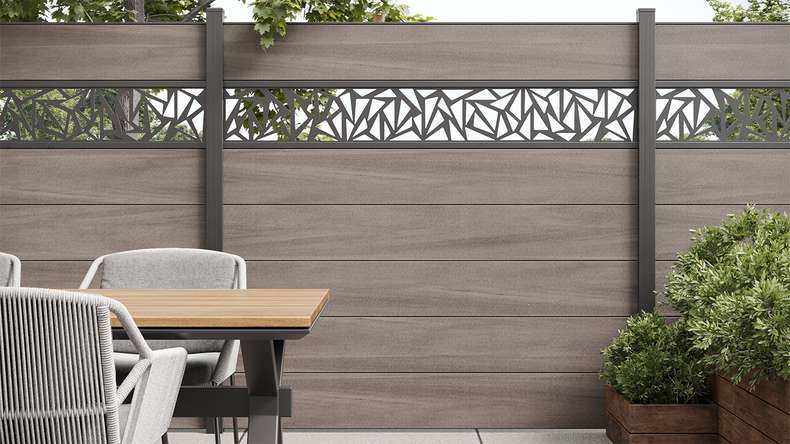 planeo Solid - design insert Shards Alu 15 anthracite powder-coated