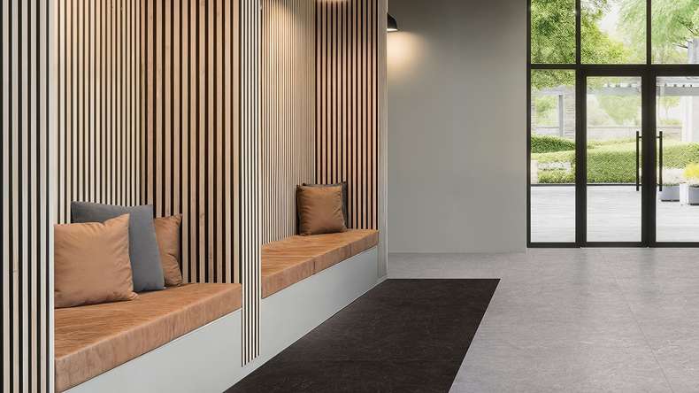 Gerflor adhesive vinyl - Creation 70 Marble Black