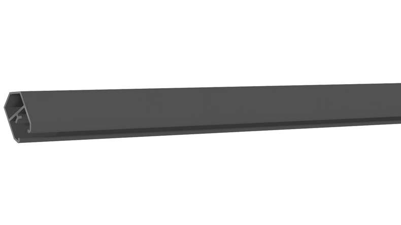planeo Solid - end profile anthracite 180cm