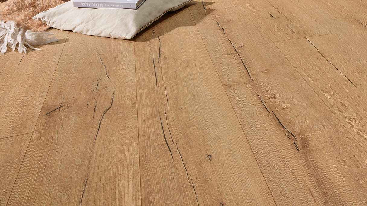 MEISTER Design flooring MeisterDesign. next DL 500 S - 07114 Natural reclaimed oak | Impact sound insulation integrated (400055-2052220-07114)