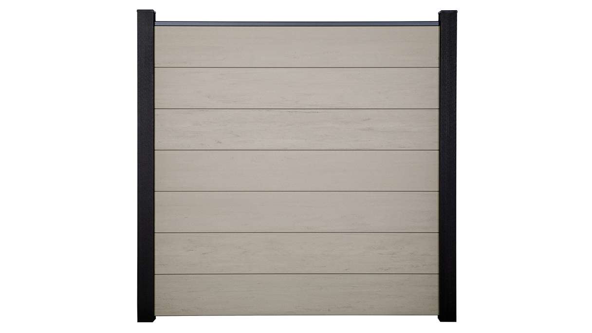 planeo Solid Grande - plug-in fence Standard BiColor White