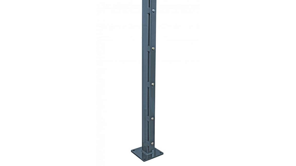 Fence post type FB anthracite for double bar fence