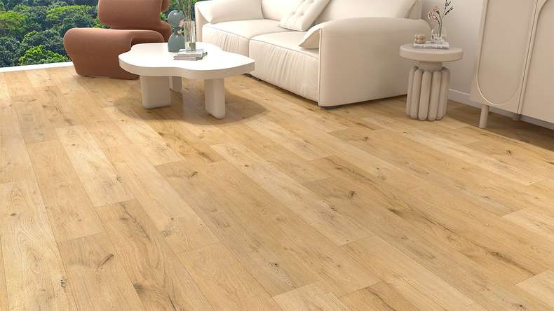 planeo Rigid Click Vinyl - Honey Oak | Integrated impact sound insulation (KR-SOP-7)