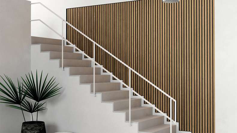 Skaben acoustic panels SilentWall Pro - Rustic oak - 250 x 60 cm