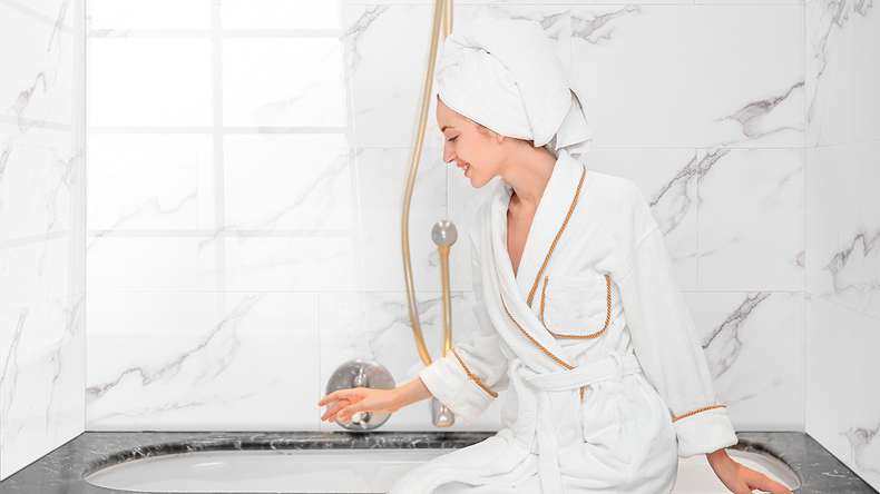 Plastic wall panelling - planeo StrongWall Gloss - Trapanesi | high gloss