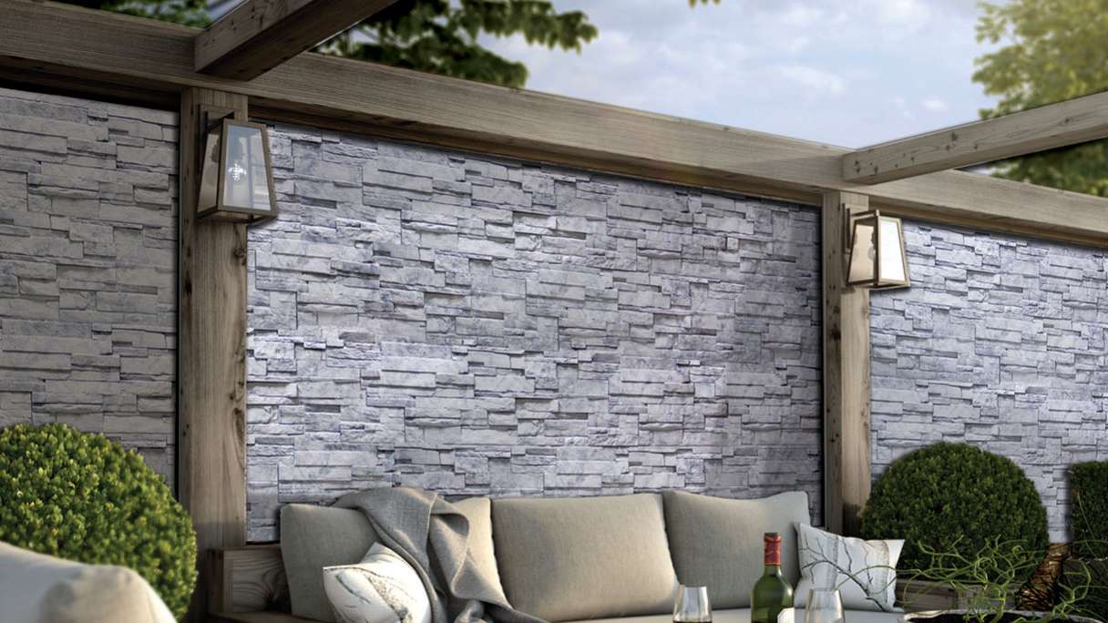 planeo wall cladding stone look - NoviHome Grigio 1054 x 334 mm