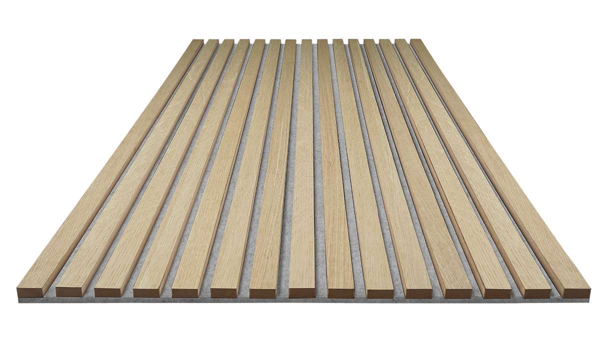 Skaben acoustic panels SilentWall Pro - light brown oak - 250 x 60 cm