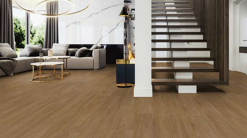 Gerflor Klick Vinyl - Senso Premium Rigid Acoustic Country brown | Impact sound insulation integrated (40441627)