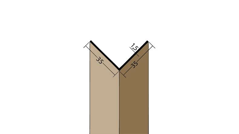 planeo Protect angle profile - WP 35x35x2500mm white