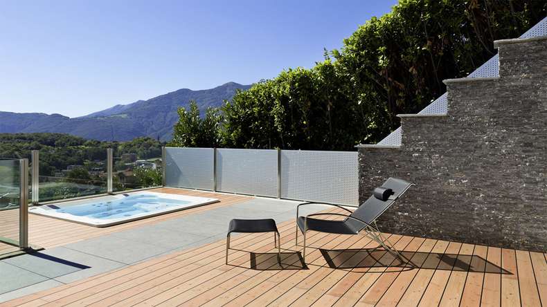 TerraWood wooden decking - Douglas fir Canadian - smooth on both sides