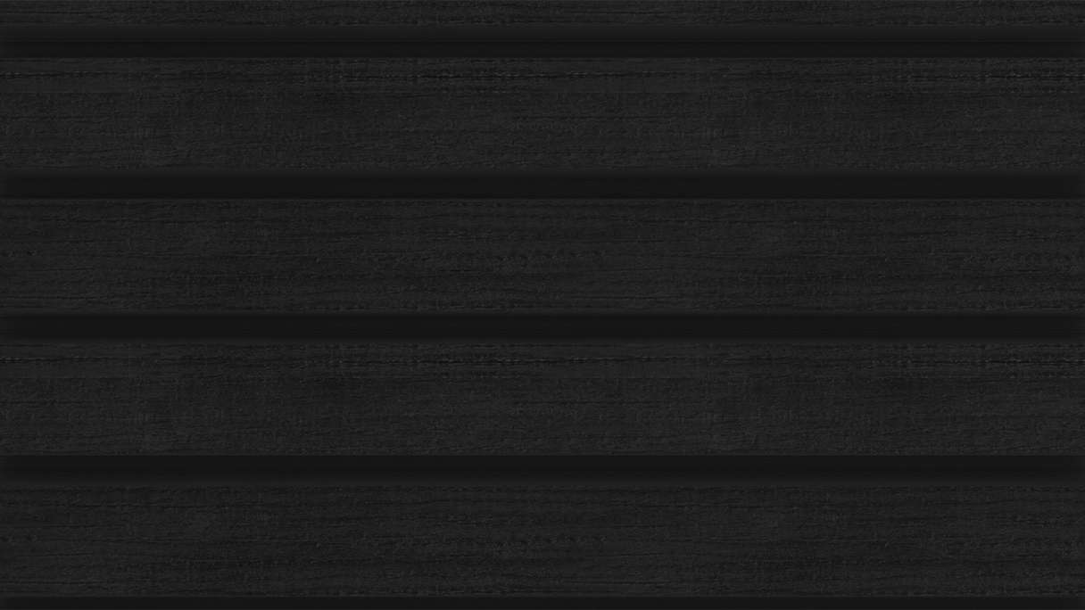planeo LINEA Wide – WPC CoEx cladding, black, 2900 x 181 mm