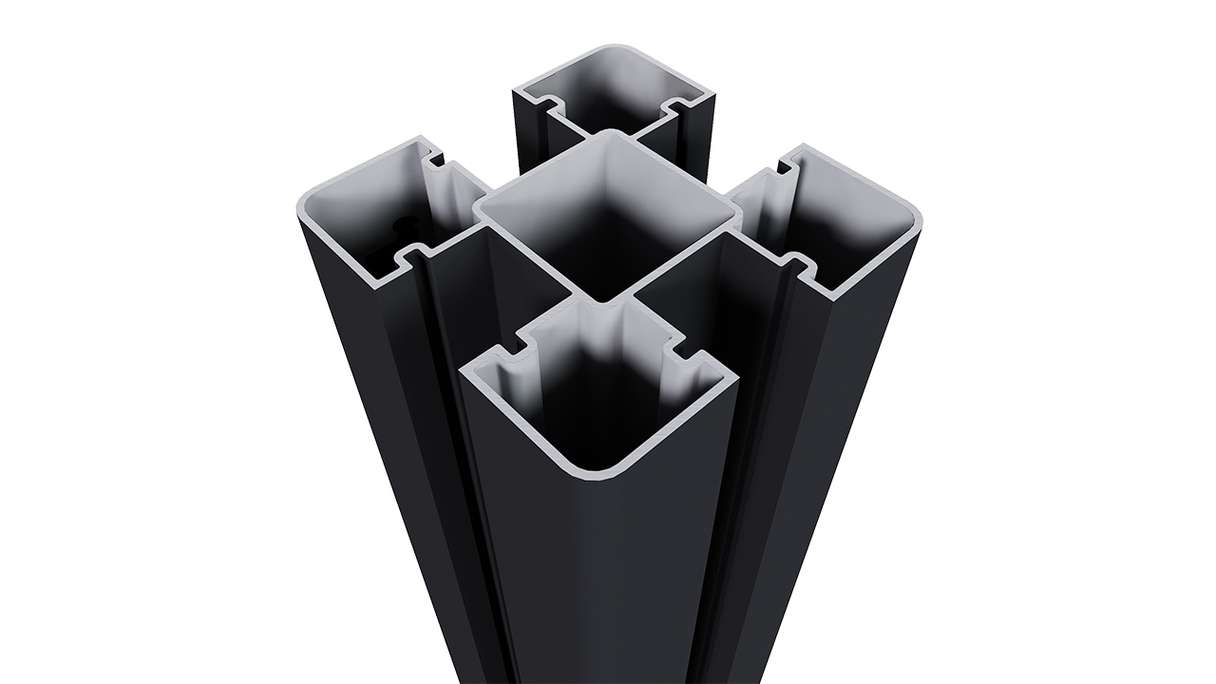 planeo aluminium post, including post cap