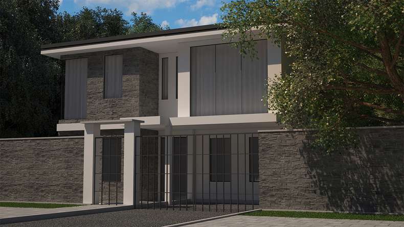 planeo StoneWall Solid stone slips - slate