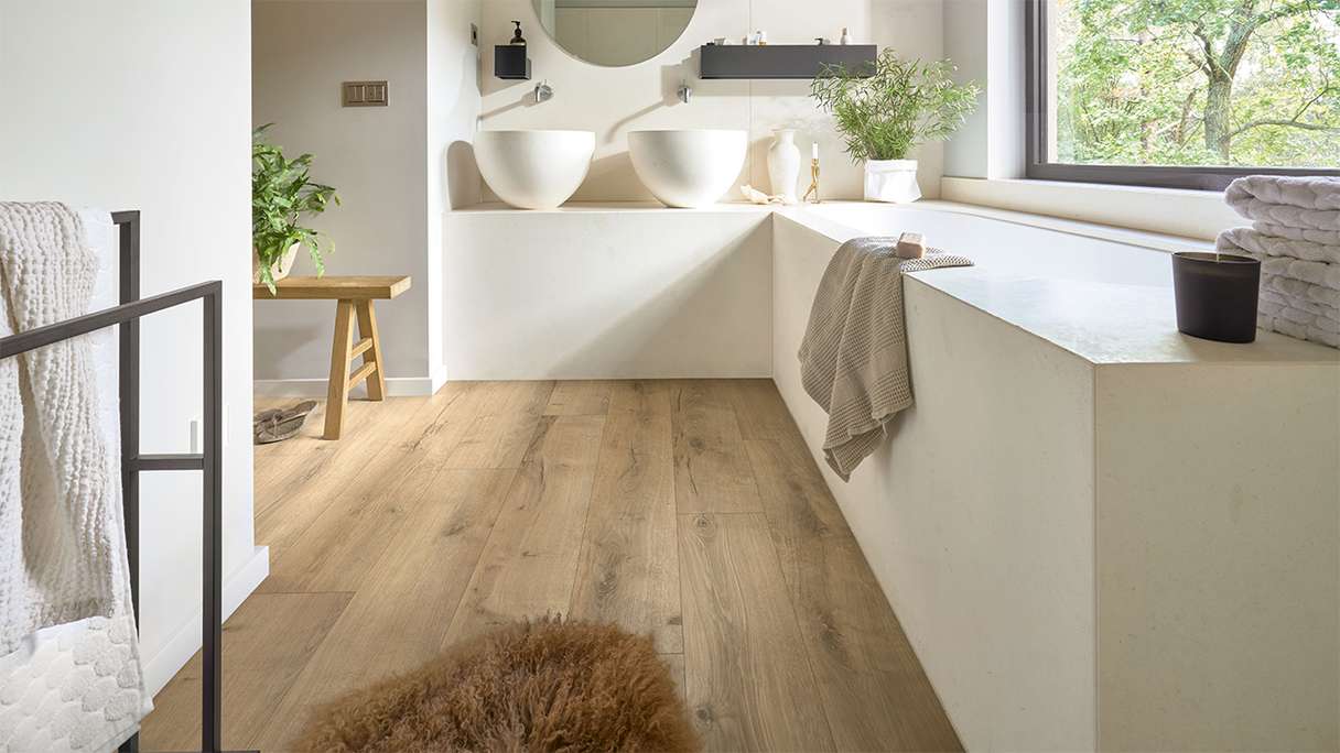 MEISTER Design flooring MeisterDesign. next DD 500 S - 06439 Cracked Oak Terra | Impact sound insulation integrated (400054-1287220-06439)