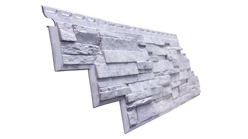 planeo stone-look façade panel - NoviStone Grigio 1054 x 334 mm