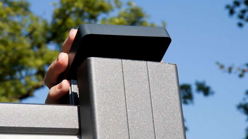 planeo Alumino post cap anthracite grey 9x9cm