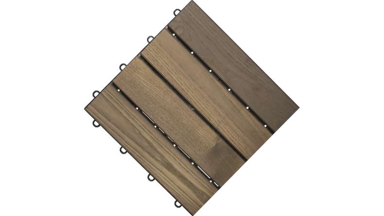 planeo wood terrace tile thermo ash smooth 30x30 cm - 6 pce.