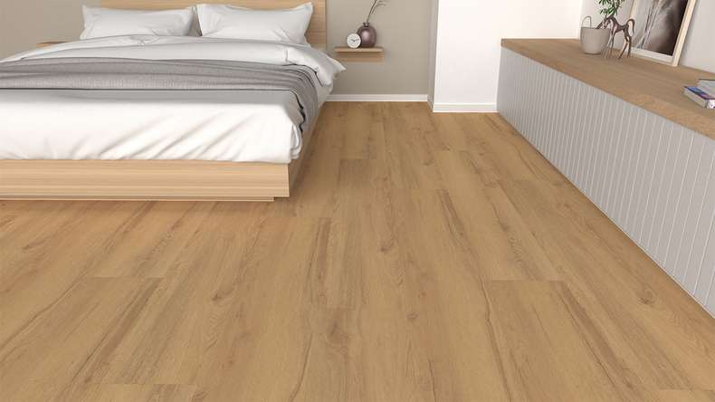 planeo design flooring for gluing - Eco Home&Health Rustic Oak Sand | synchronised embossing (LO-ED-03)