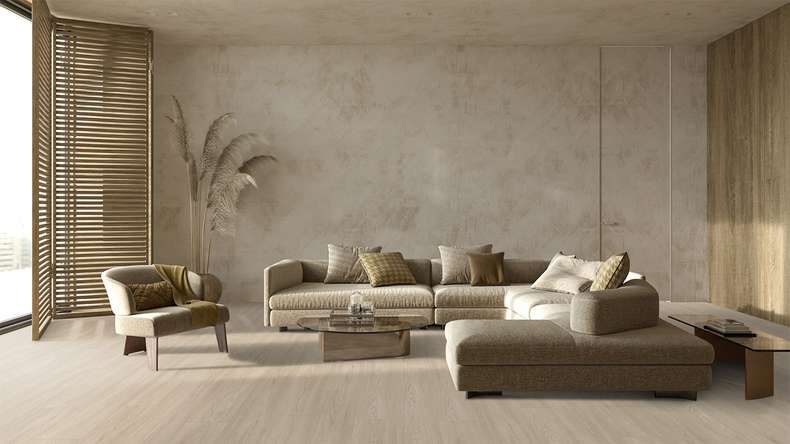 Gerflor click Vinyl - Virtuo 30 Rigid Acoustic EIR Blomma Light | integrated impact sound insulation (39131464)