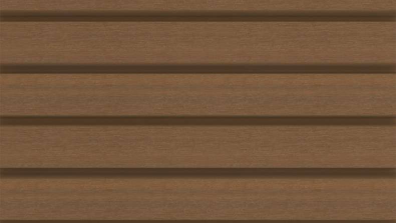 planeo LINEA Wide – WPC CoEx cladding, Burma Teak, 2900 x 181 mm