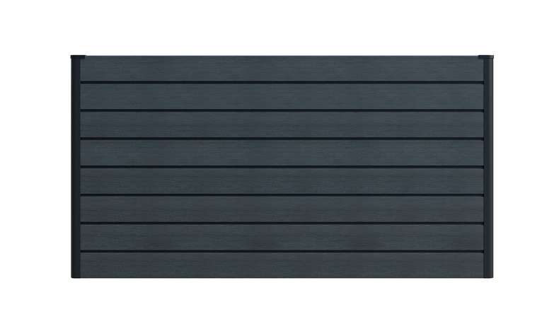 planeo BPC-Rhombus raised bed rectangle - stone grey co-ex. 150 x 70 x 79 cm