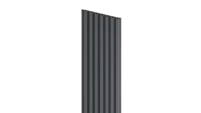 planeo wall cladding plastic louvre panels S - MPC Urban Graphite 14.8 x 265